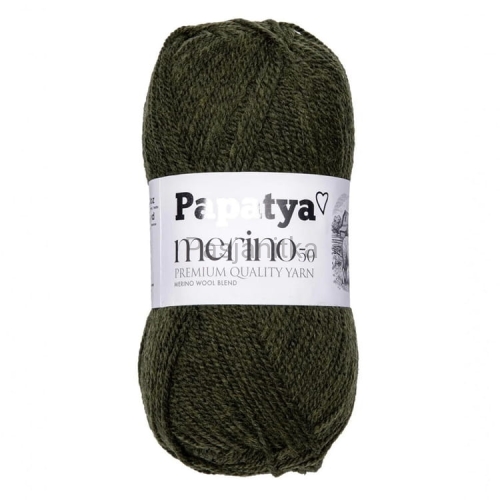 Włóczka Papatya Merino 50 / 56900 khaki