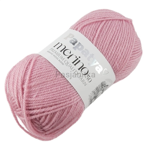 Włóczka Papatya Merino 50 / 4120 pudrowy róż