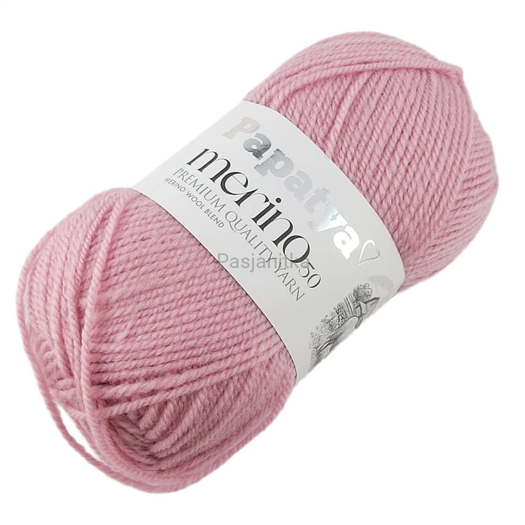 Włóczka Papatya Merino 50 / 4120 pudrowy róż