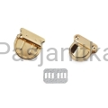 Zapięcie do torebki 30 x 31 mm / złoty