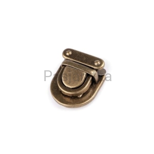 Zapięcie do torebki 26 x 29 mm / stare złoto