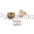 Zapięcie do torebki 26 x 29 mm / złoty