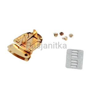 Zapięcie do torebki 28 x 32 mm złoty