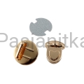 Zapięcie do torebki 30 x 32 mm złoty, serce
