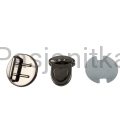 Zapięcie do torebki 30 x 32 mm czarny, serce