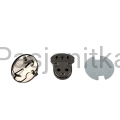 Zapięcie do torebki 30 x 32 mm czarny, serce
