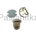 Zapięcie do torebki 30 x 32 mm srebrny, serce