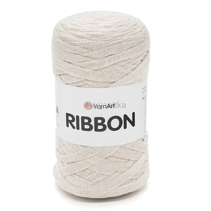 Włóczka tasiemka Ribbon / 753 jasny beż