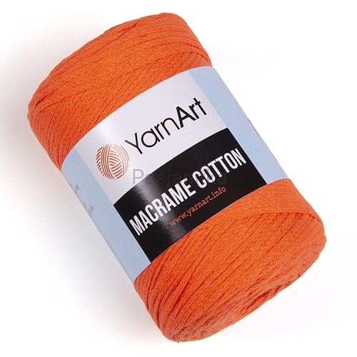 Sznurek Macrame Cotton 2 mm / 800 pomarańcz neon