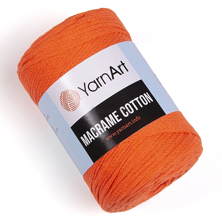 Sznurek Macrame Cotton 2 mm / 800 pomarańcz neon