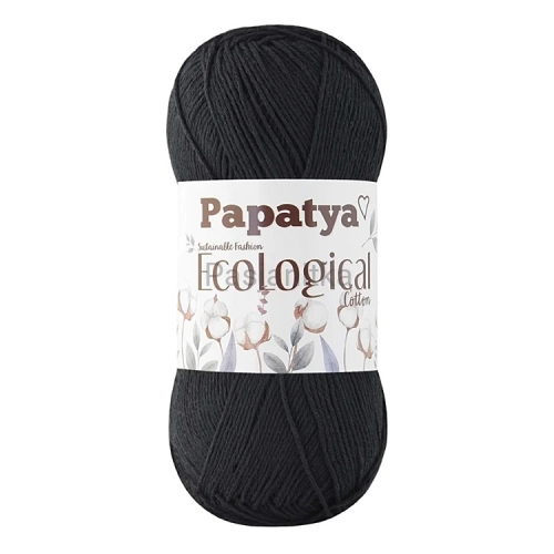 Włóczka Papatya EcoLogical - 101 czarny