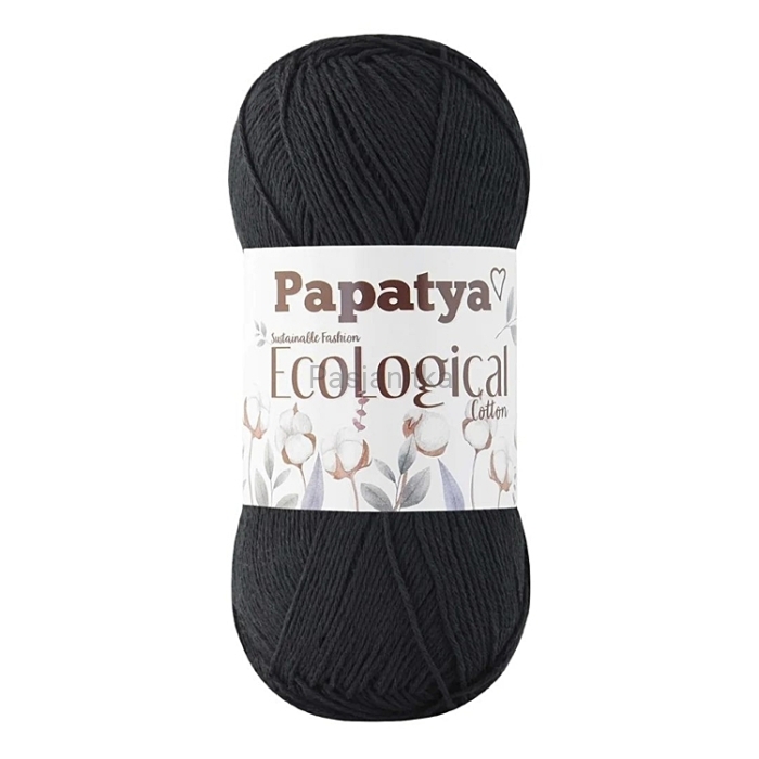 Włóczka Papatya EcoLogical - 101 czarny