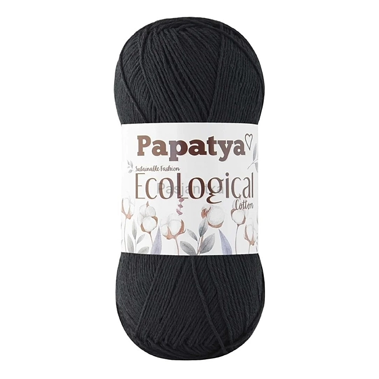 Włóczka Papatya EcoLogical - 101 czarny