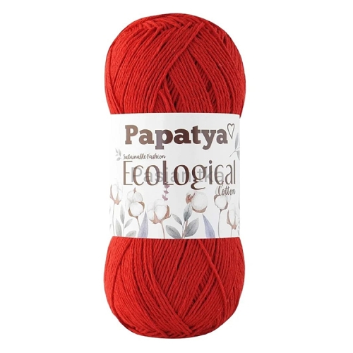 Włóczka Papatya EcoLogical - 401 czerwony