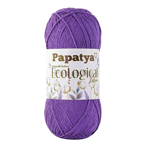 Włóczka Papatya EcoLogical - 504 fioletowy