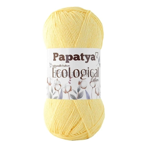Włóczka Papatya EcoLogical - 706 cytrynowy