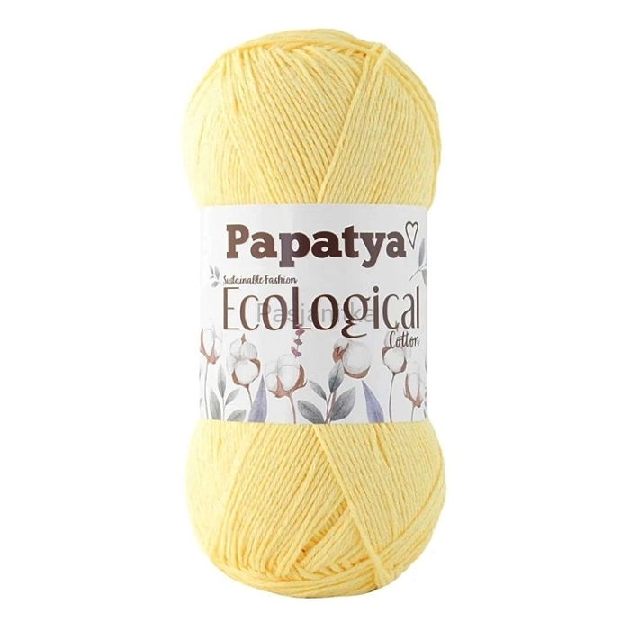 Włóczka Papatya EcoLogical - 706 cytrynowy