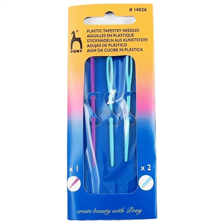 Igły do wełny PONY plastikowe kolorowe