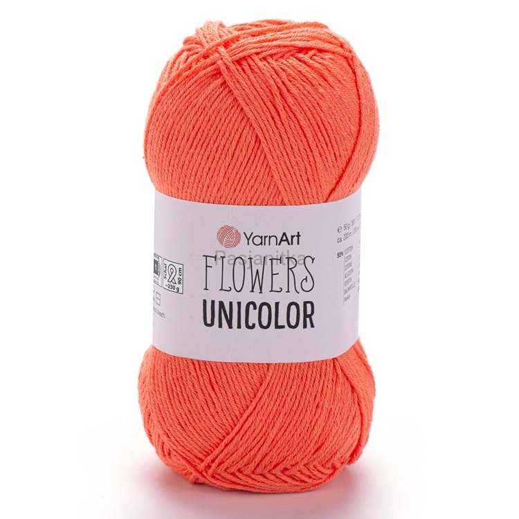Włóczka Flowers Unicolor 737 neon pomarańcz