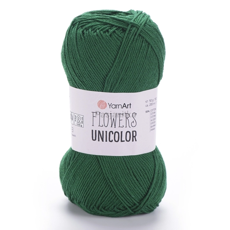 Włóczka Flowers Unicolor 758 zielony