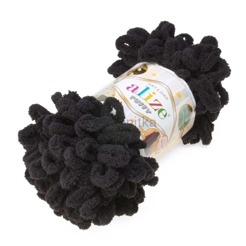 Włóczka Puffy 60 czarny