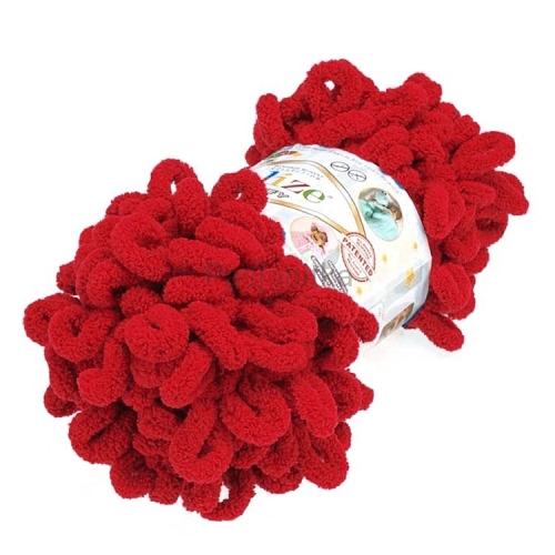 Włóczka Puffy 56 czerwony