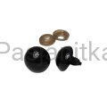 Bezpieczne Oczy czarne 24 mm