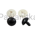 Bezpieczne Oczy czarne 24 mm