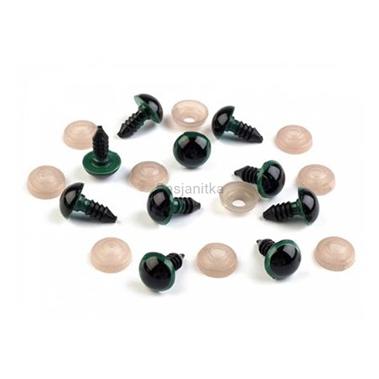 Bezpieczne Oczy zielone 10 mm