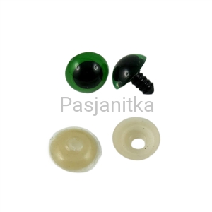 Bezpieczne Oczy zielone 18 mm 