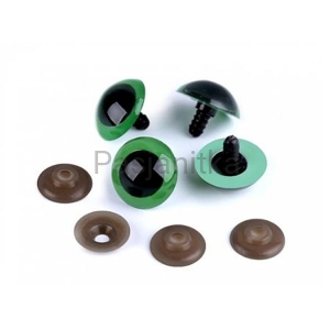 Bezpieczne Oczy zielone 26 mm