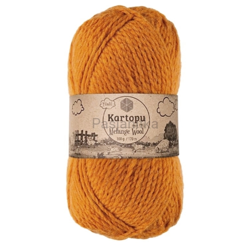 Włóczka Melange Wool 1854 musztarda