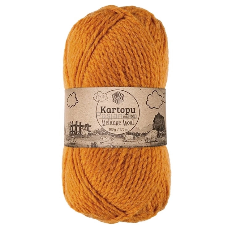 Włóczka Melange Wool 1854 musztarda