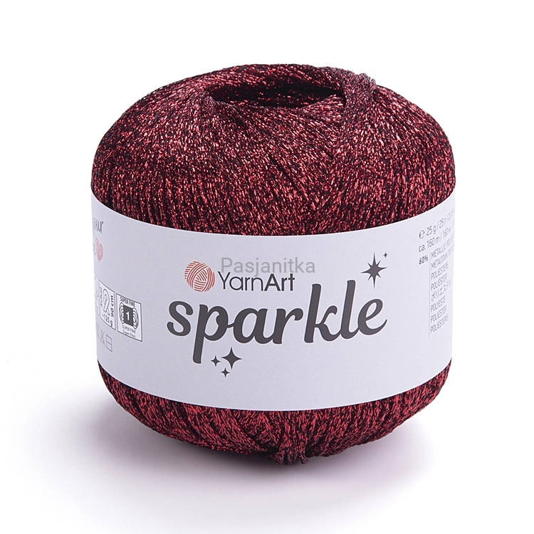 Kordonek Sparkle 1345 / czerwony