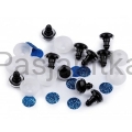 Bezpieczne Oczy brokatowe 12 mm niebieskie