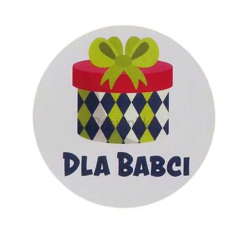 Naklejka 011 / "Dla Babci" 5,5 cm / 2 szt