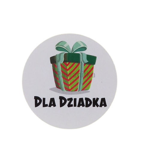 Naklejka 013 / "Dla Dziadka" 5,5 cm / 2 szt