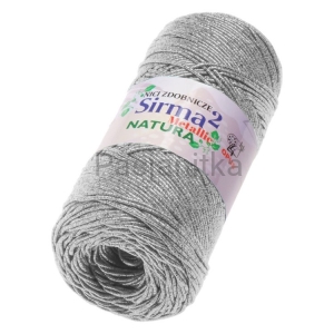 Sznurek Sirma 2 Metallic / 402 srebrny