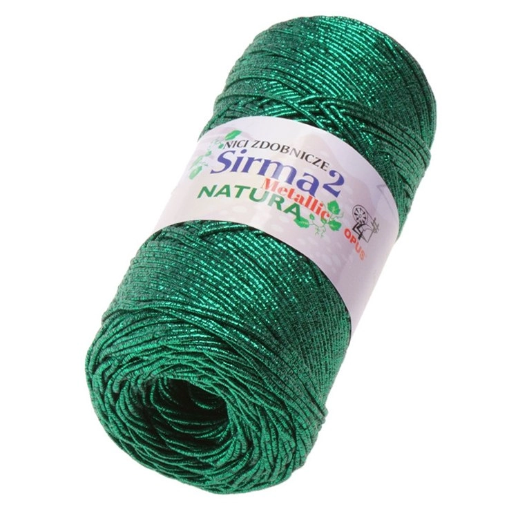 Sznurek Sirma 2 Metallic / 410 zielony