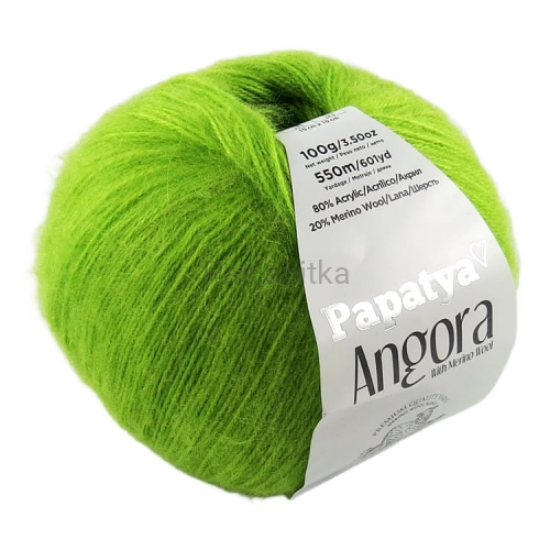 Włóczka Papatya Angora 6740 limonka