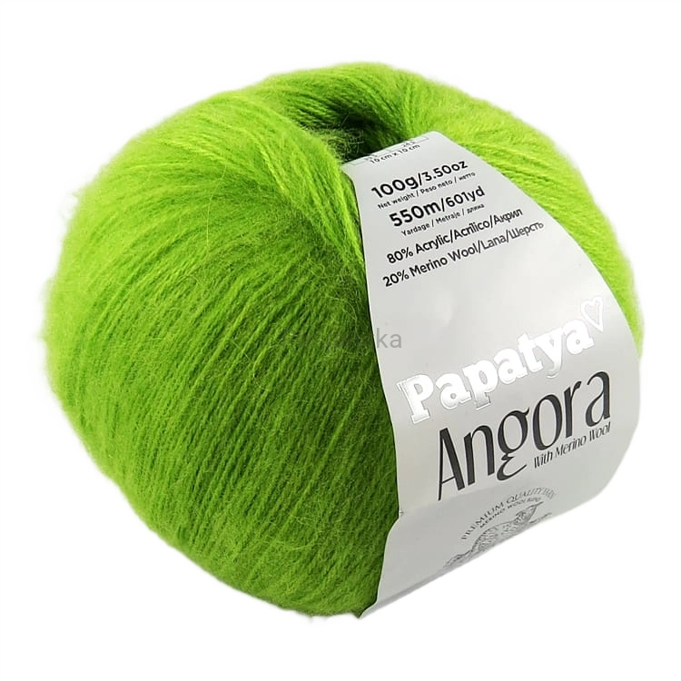 Włóczka Papatya Angora 6740 limonka