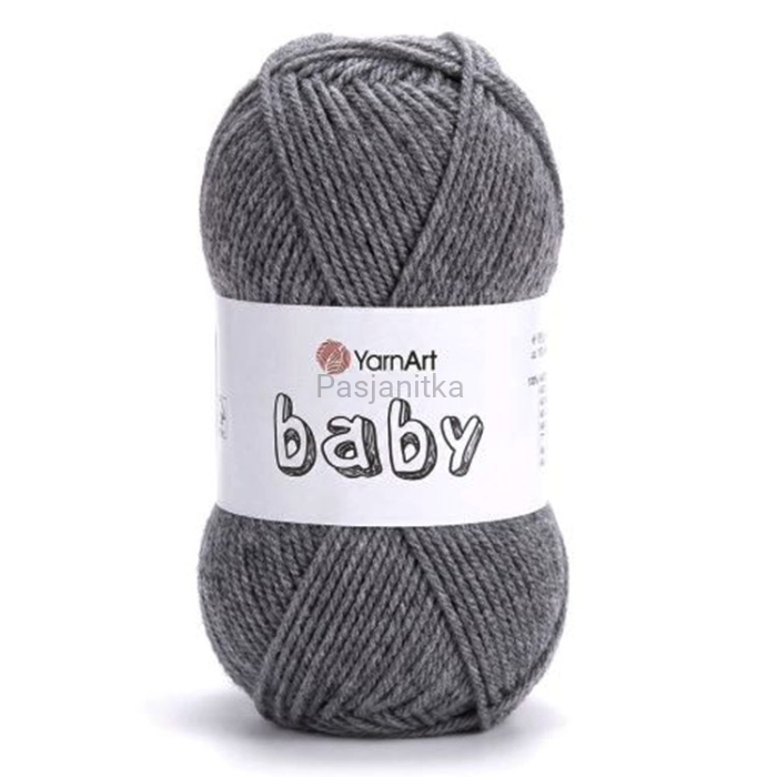 Włóczka Baby Yarn Art 29 ciemny szary