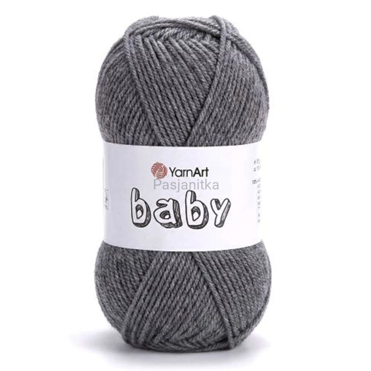 Włóczka Baby Yarn Art 29 ciemny szary