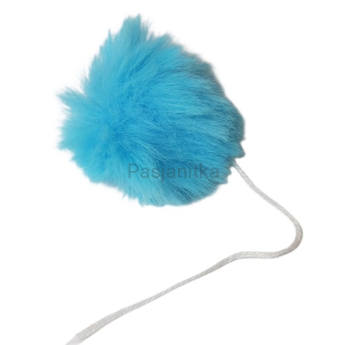 Pompon mały ok 4,5 cm - jasny turkus