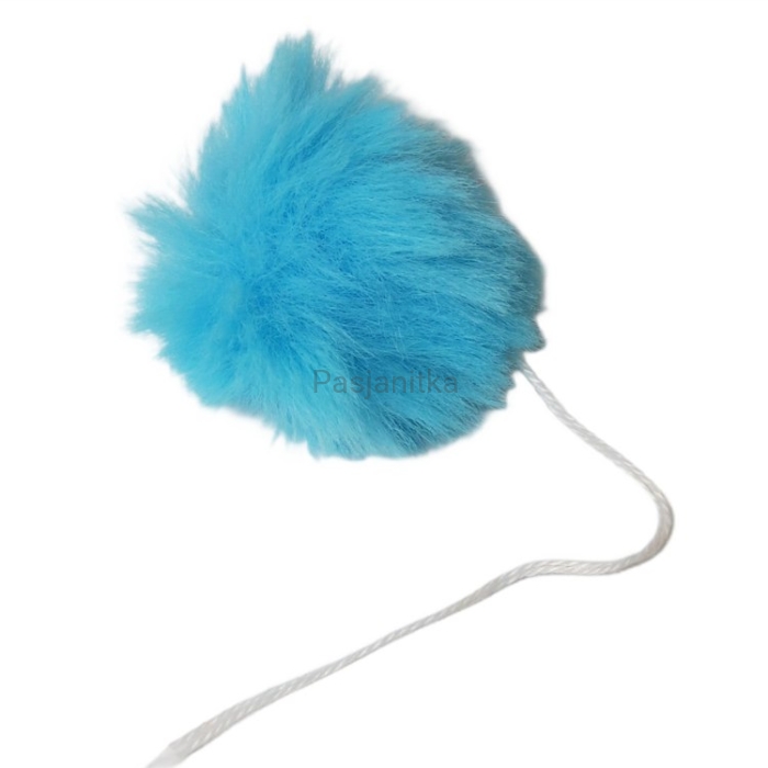Pompon mały ok 4,5 cm - jasny turkus