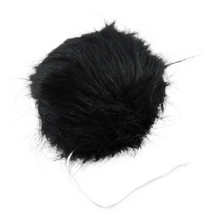 Pompon ok 12 cm / czarny