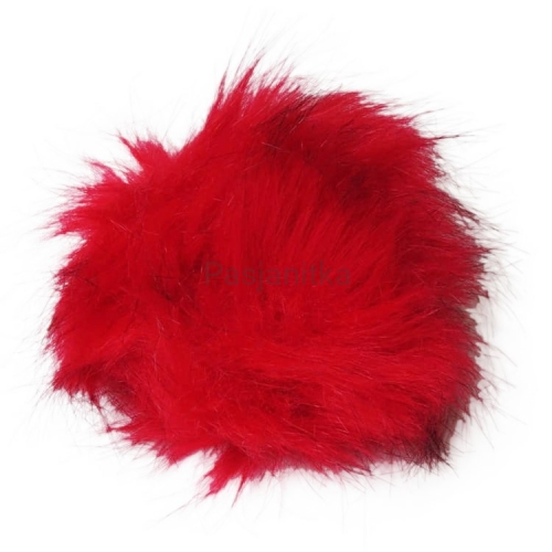 Pompon ok 12 cm / czerwony