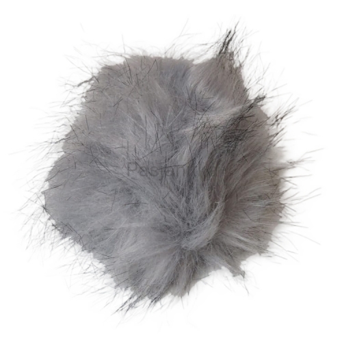Pompon ok 12 cm / jasny szary