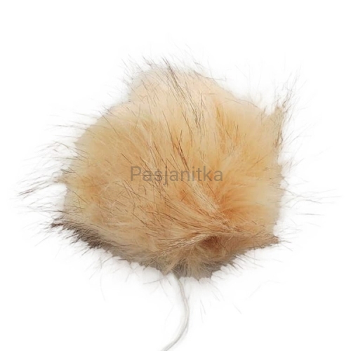 Pompon ok 12 cm / jasny beż