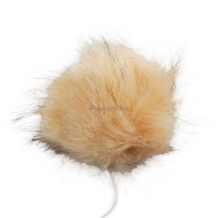 Pompon ok 12 cm / jasny beż